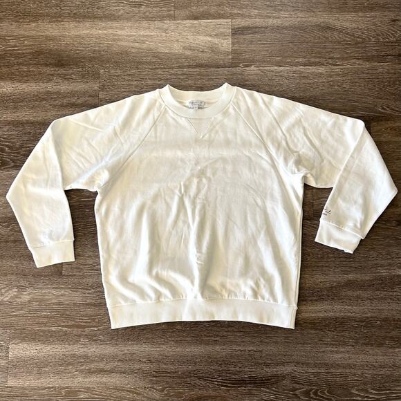 Agnès b. HOMME JOKO Artist Sweatshirt White Cityscape Skateboard Graphic 4 / XXL - Picture 10 of 12